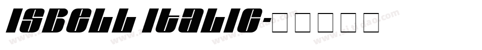 Isbell Italic字体转换